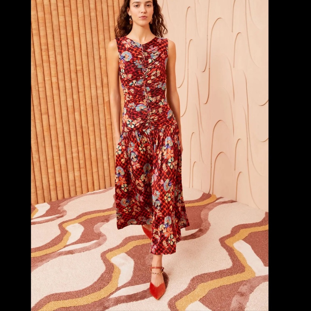 ULLA JOHNSON Flora midi dress Sz S